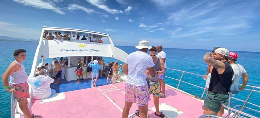 Puerto Plata Private Sunset Catamaran with Open Bar and BBQ