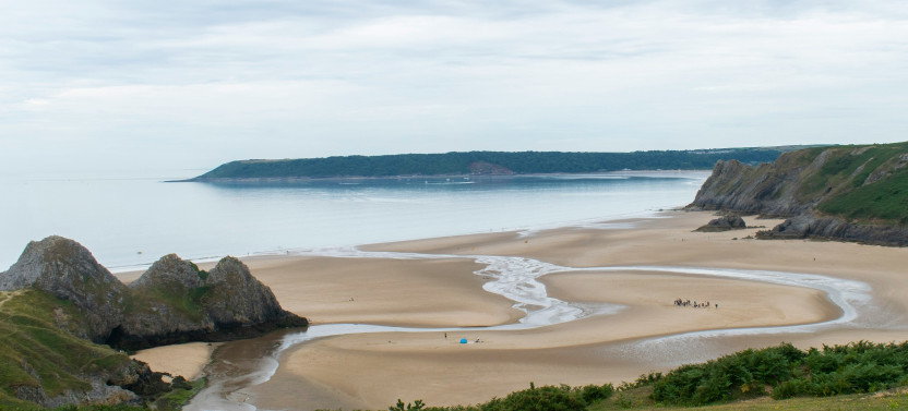 Private Three Cliffs Bay Circular Walk & Gower Peninsula