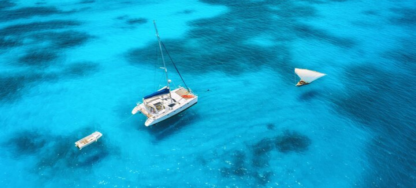 Mnemba Island Private Catamaran Cruise – Lunch & Open Bar