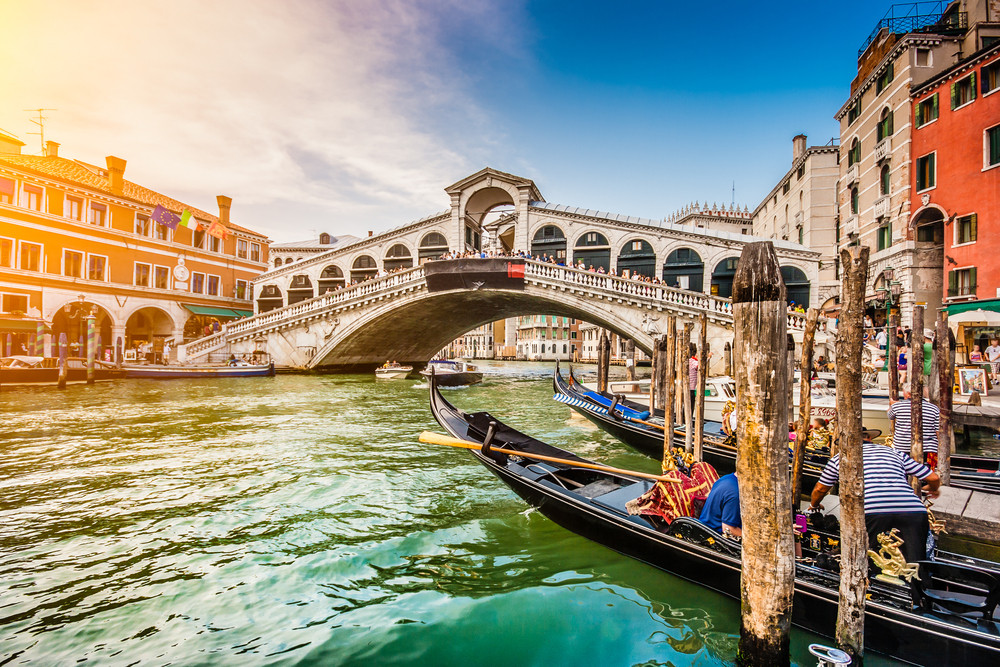 From Venice: Venetian Canals and Grand Canal by Gondola with Commentary