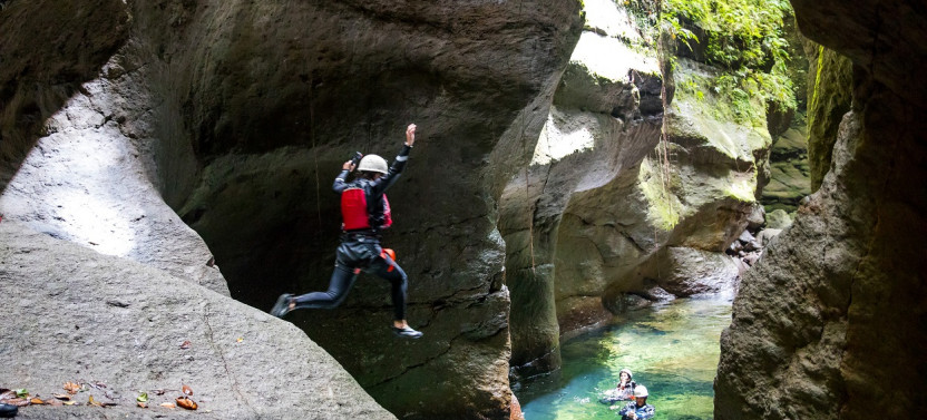 Dominica Canyoning Adventure to Hidden Waterfalls and Cathedral Falls