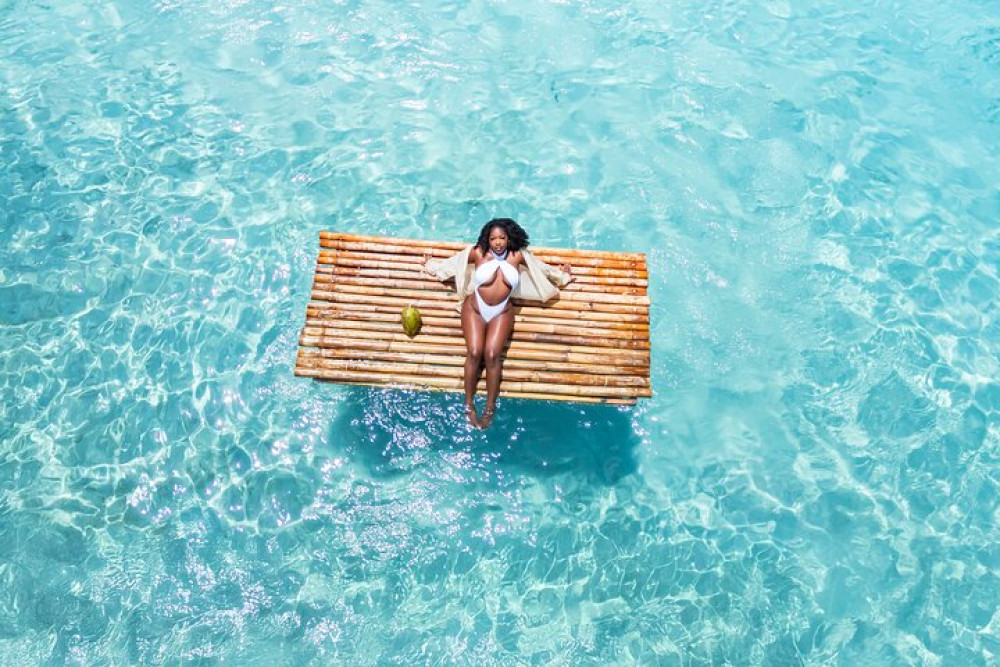 Aruba Bamboo Raft Photoshoot with Videos and Cocktails