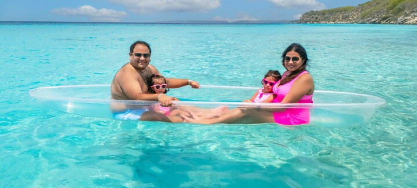 Curacao Clear Kayak Photoshoot and Videoshoot with Cocktails!