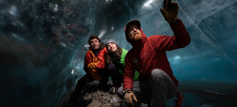 Ice Cave Exploration Under Kennicott Glacier