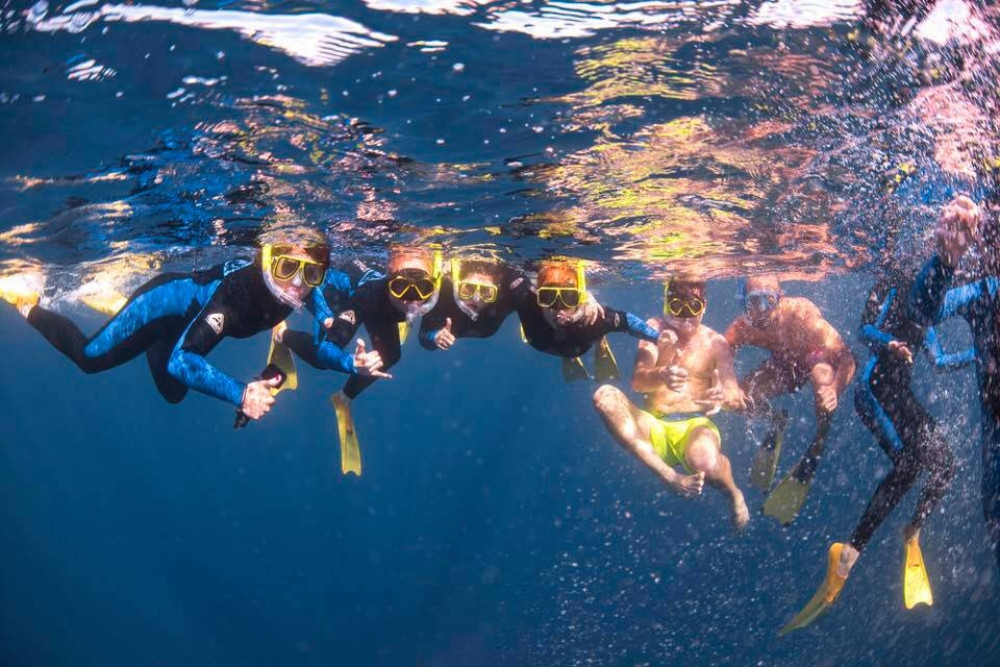 Full-Day Snorkeling Cruise With Lessons & 3 Dives at Kallithea Reef