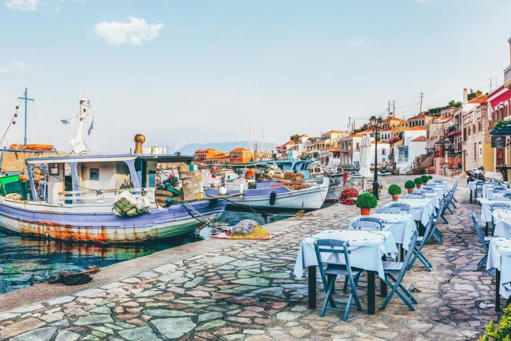 Halki Island Catamaran Day Cruise with Free Time to Explore