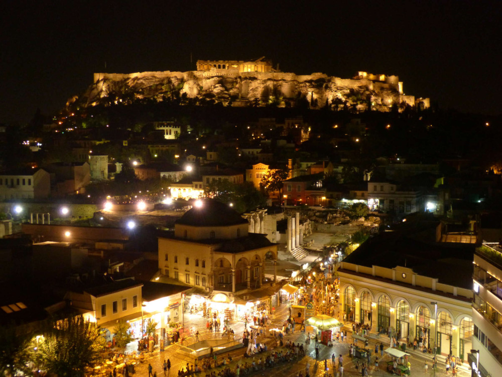 Small Group Expert-Led Athens Night Food Tour with Wine Tasting