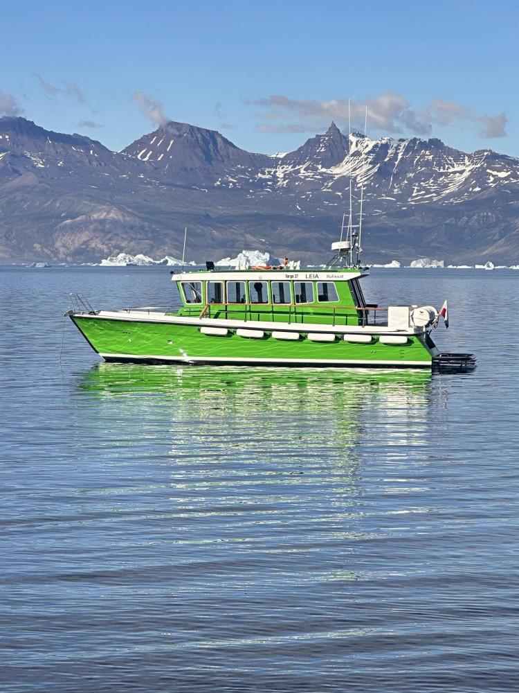 Private Leia Boat Rental for Up to 12 Guests in Ilulissat with Captain