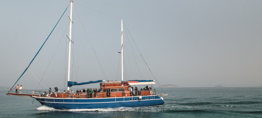 Athens Sunset Dinner Cruise with Swim Stops and Drinks Included