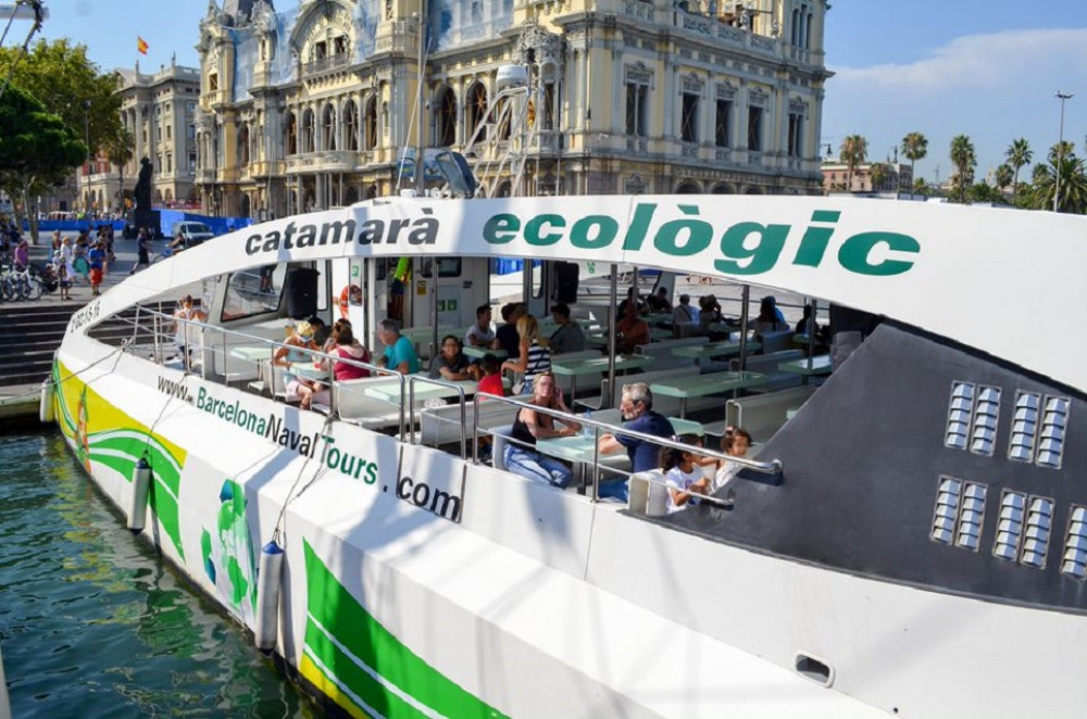 eco catamaran tour barcelona
