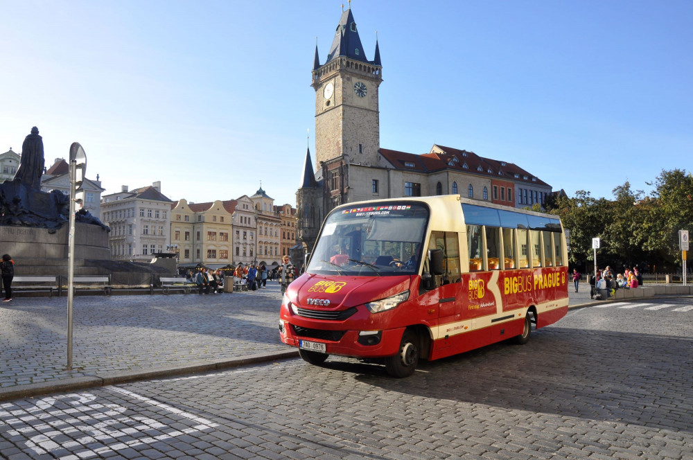 Prague: Big Bus Hop-On Hop-Off 24 Hours Access + Vltava River Cruise