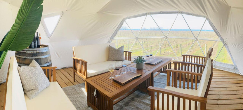 Private Vineyard Dome Tasting With Lake Ontario Views