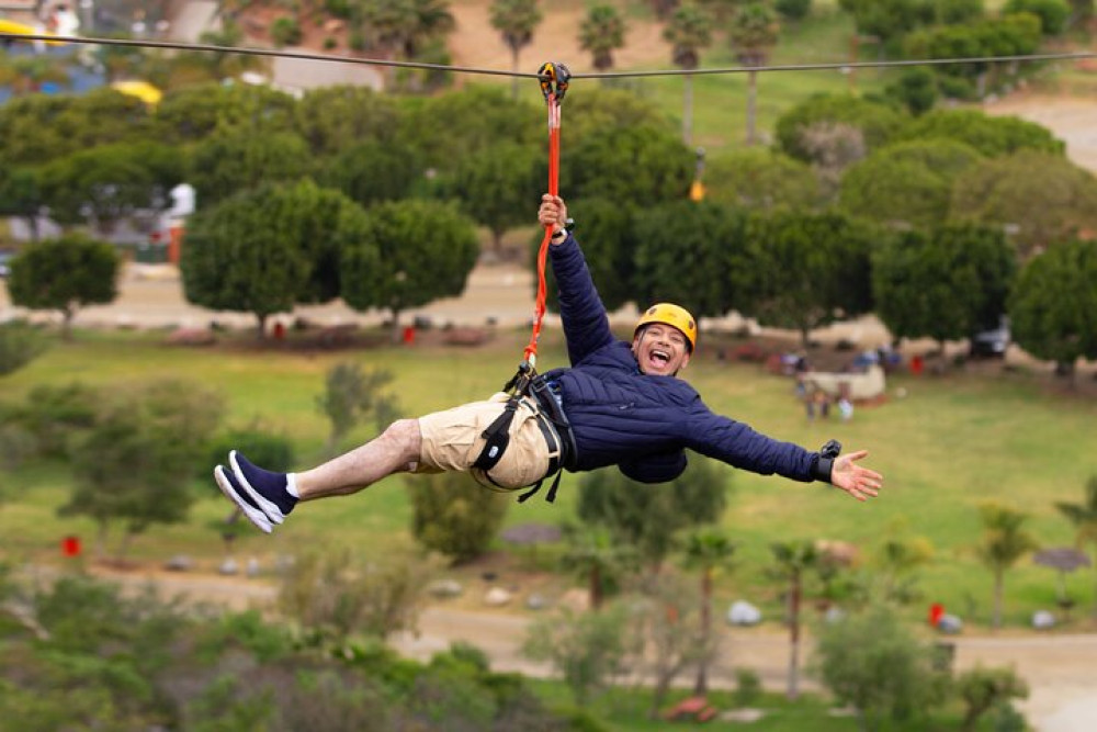Las Cañadas Zipline Tour with Transportation from Ensenada
