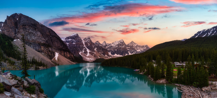 Small Group Moraine Lake Sunset & Lake Louise Golden Hour Tour
