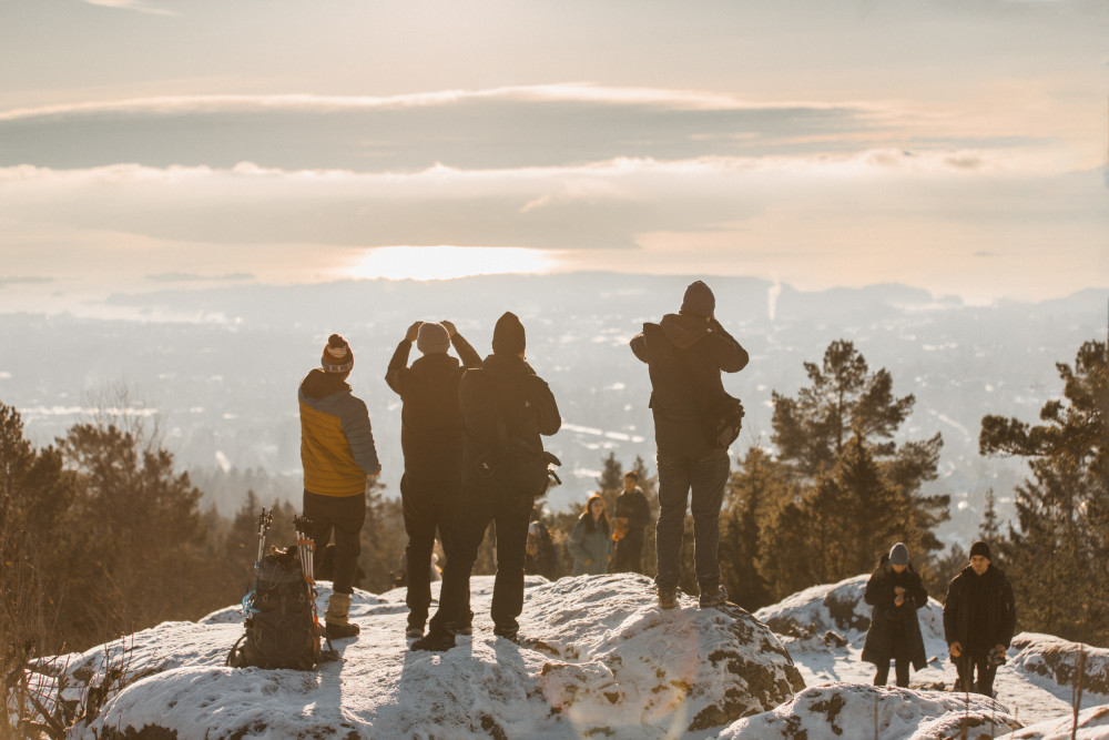 Winter View of the Oslofjord Walk