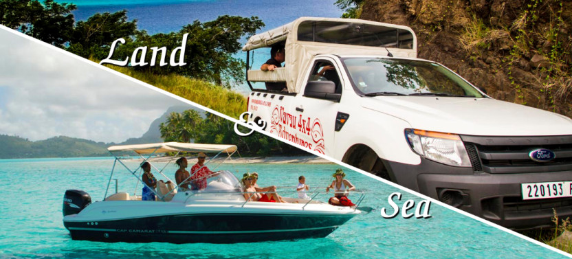 Full-Day Combo Lagoon Snorkeling Tour &  4x4 Land Adventure in Bora Bora