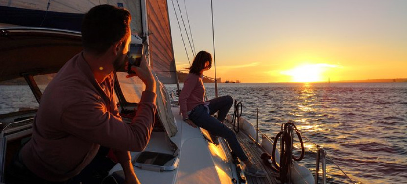 Lisbon Sunset Luxury Sailing Yacht Cruise With Drinks & Portuguese Snacks