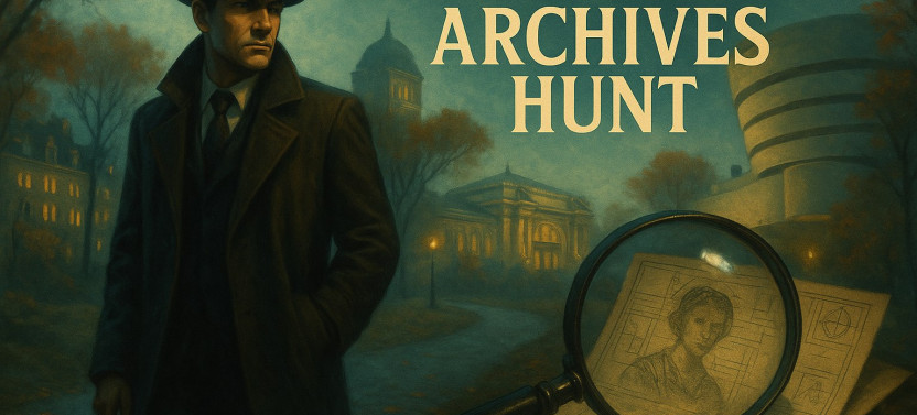 NY, Central Park Highlights: Stolen Archives - City Exploration Game