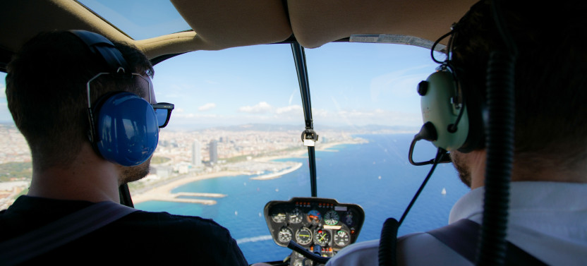 Official Helicopter Tour Barcelona with an Optional Sailing Experience