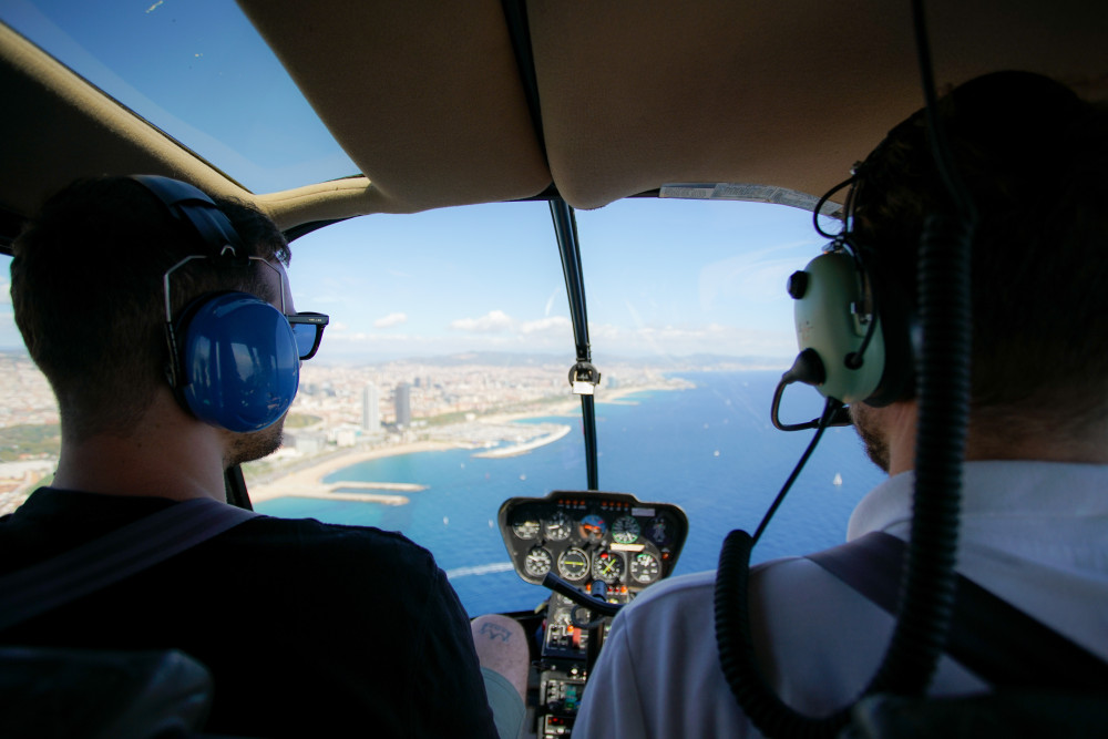 Official Helicopter Tour Barcelona with an Optional Sailing Experience
