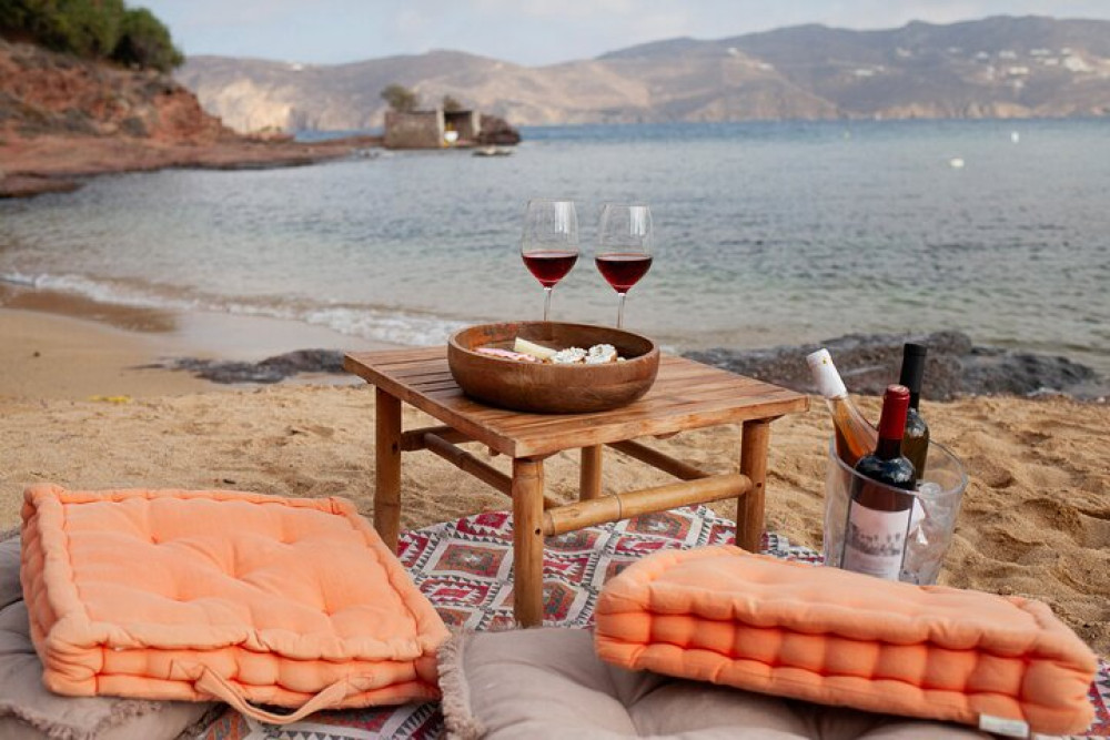 Beachfront Greek Ancient Wine Tasting with Local Pairings