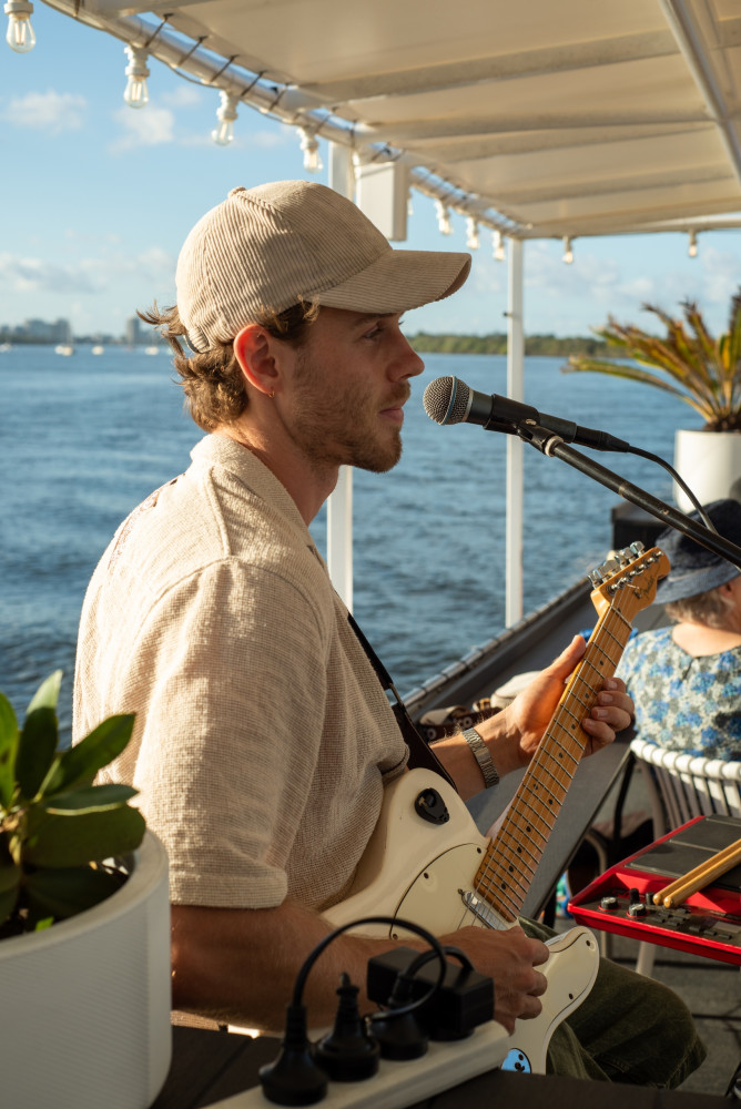 Sunset River Cruise with Live Music & Grazing Boards on Tweed River