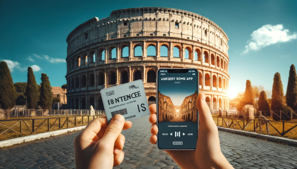 Escorted Timed Entry Tour with Audio Guide App of Colosseum, Forum & Palati