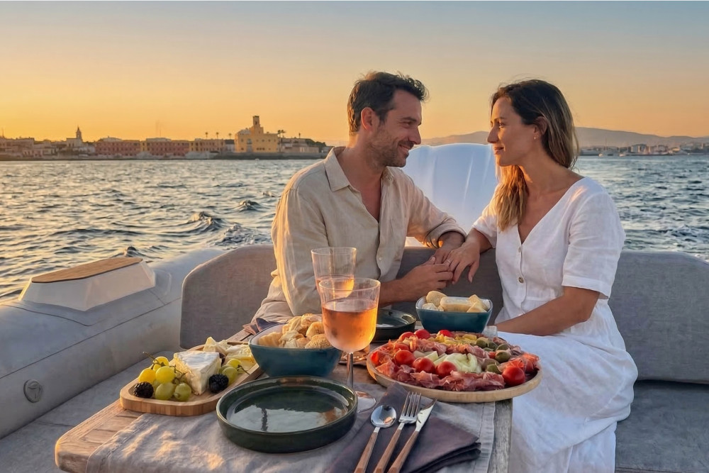 Exclusive & Private Sunset Boat Trip in Lagos with Snacks & Wine!