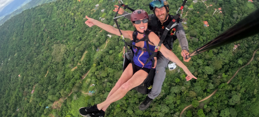 Tandem Paragliding In Jaco