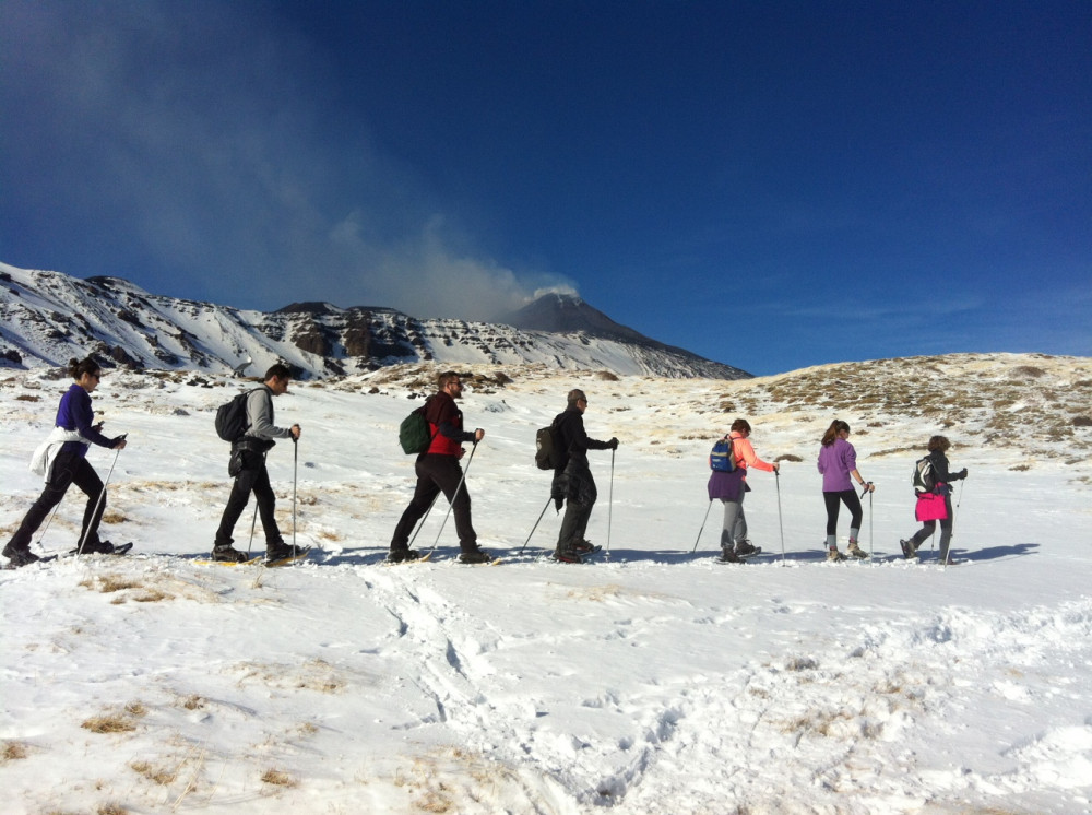 Winter Tour: Mt. Etna Wine, Alcantara & Snow