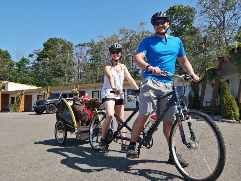 Quebec City: Tandem Bike Rental on Île d'Orléans