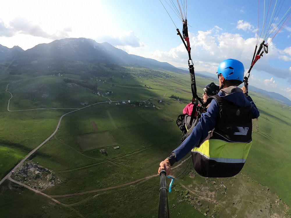 Winch Tandem Paragliding