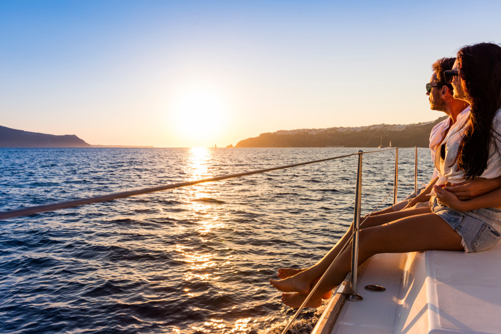 Caldera Sunset Sail With Greek Dinner