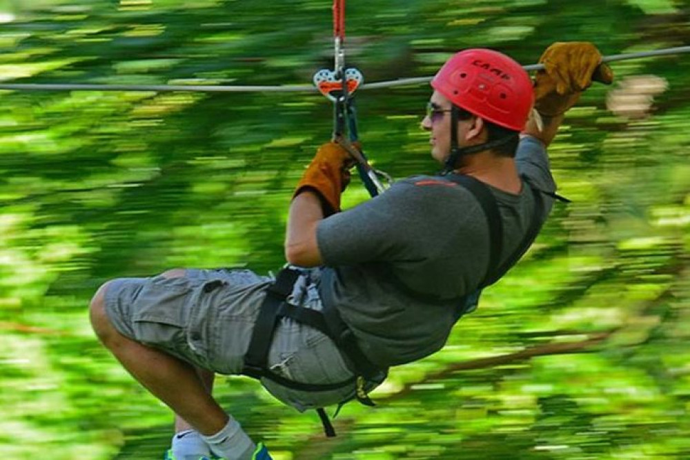 Zipline Canopy & Dunn's River Falls Tour from Grand Palladium