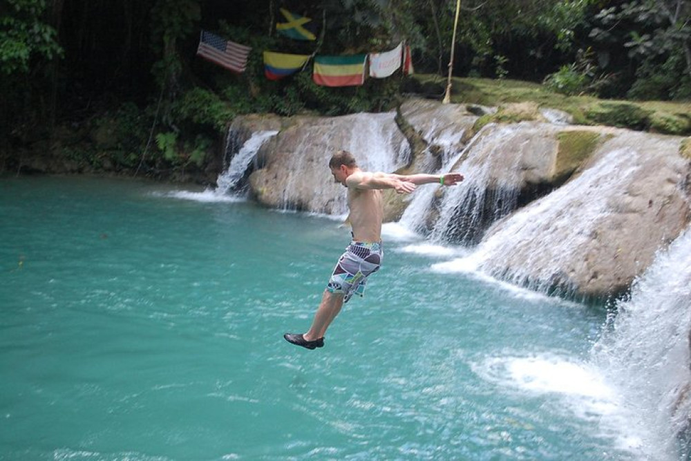 Blue Hole, Secret Falls & Dunns River Falls Combo Tour From Runaway Bay
