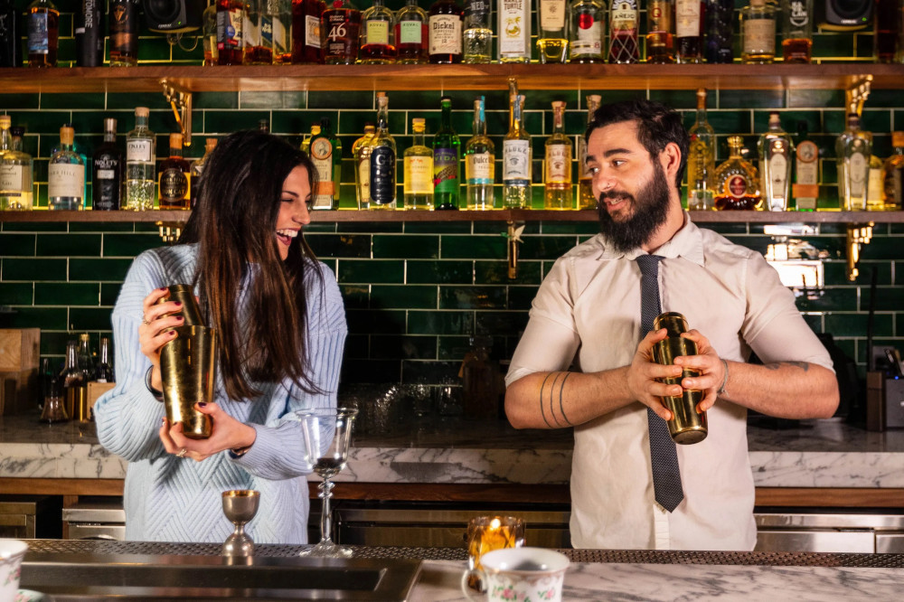 Cocktail Making Class in Speakeasy with Vintage Car Pickup