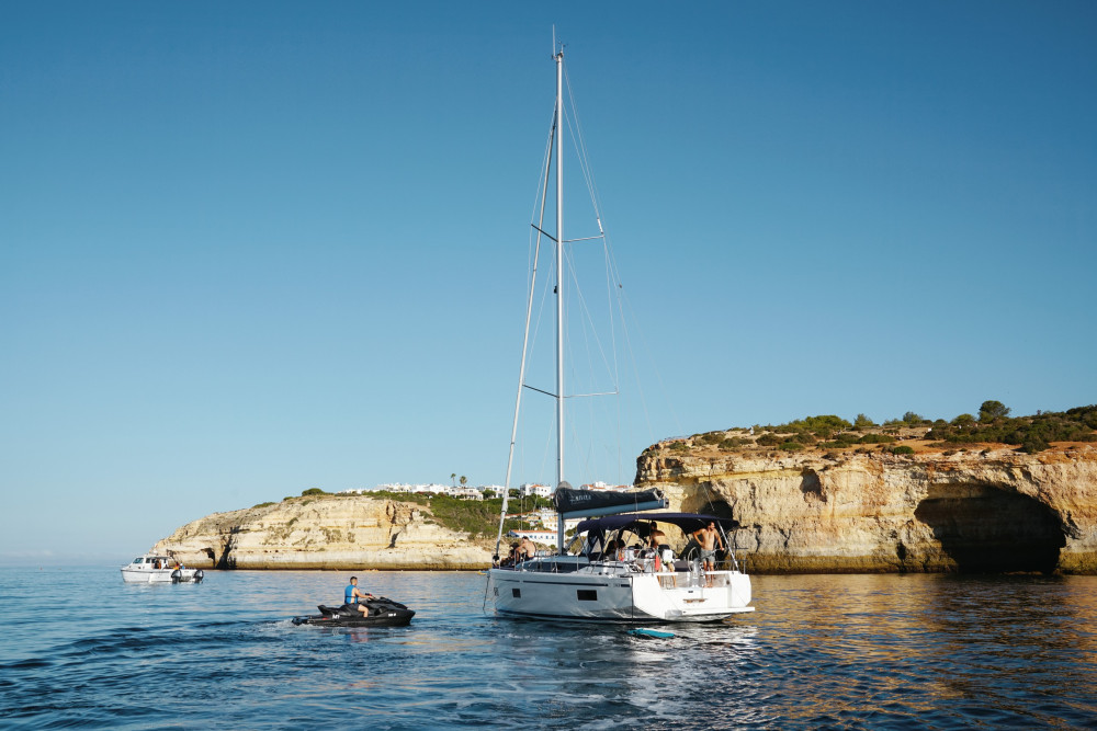 Portimão Luxury Sailing Yacht Cruise Along the Algarve Coast