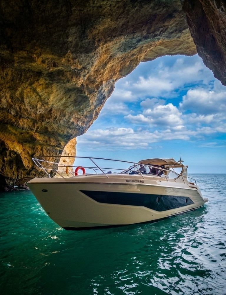 Private Luxury Yacht Cruise to Benagil Caves from Algarve Coast