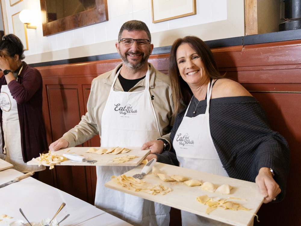 Fettuccine Ravioli & Tiramisu Cooking Class in Rome near Pantheon