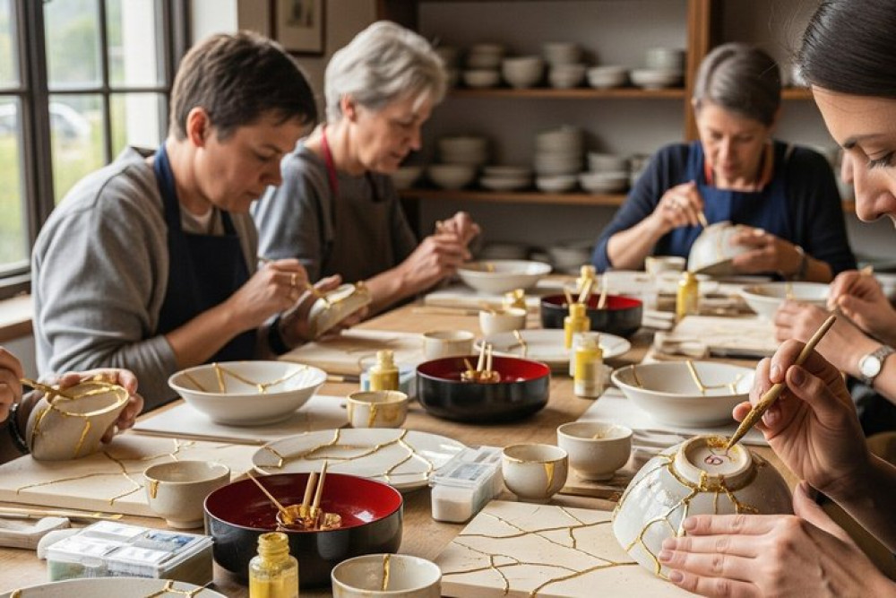 Japanese Gold Repair Kintsugi Workshop In Shinjuku