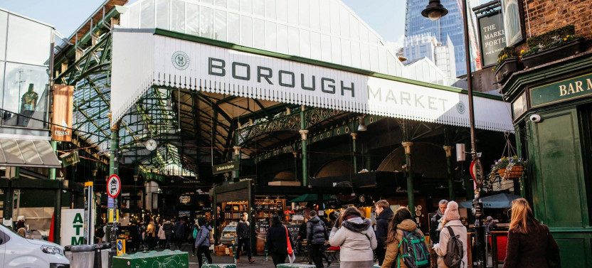 London: Borough Market & Leadenhall Food Tour with Wine