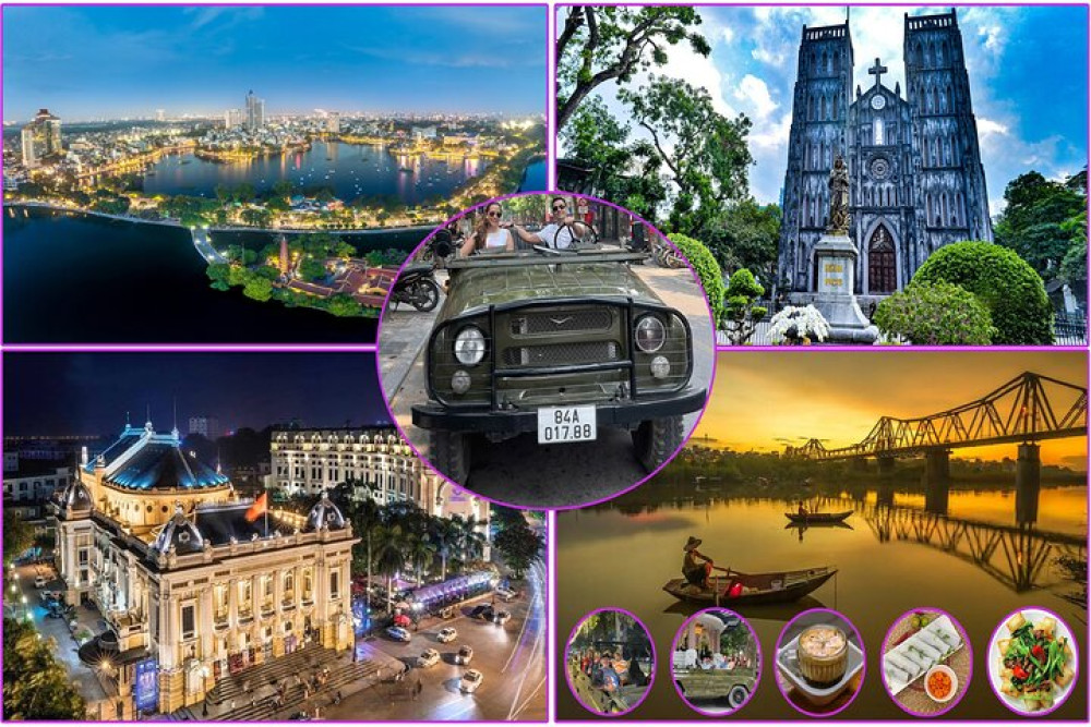 Hanoi Night Jeep Food Tour with Street Eats & Egg Coffee