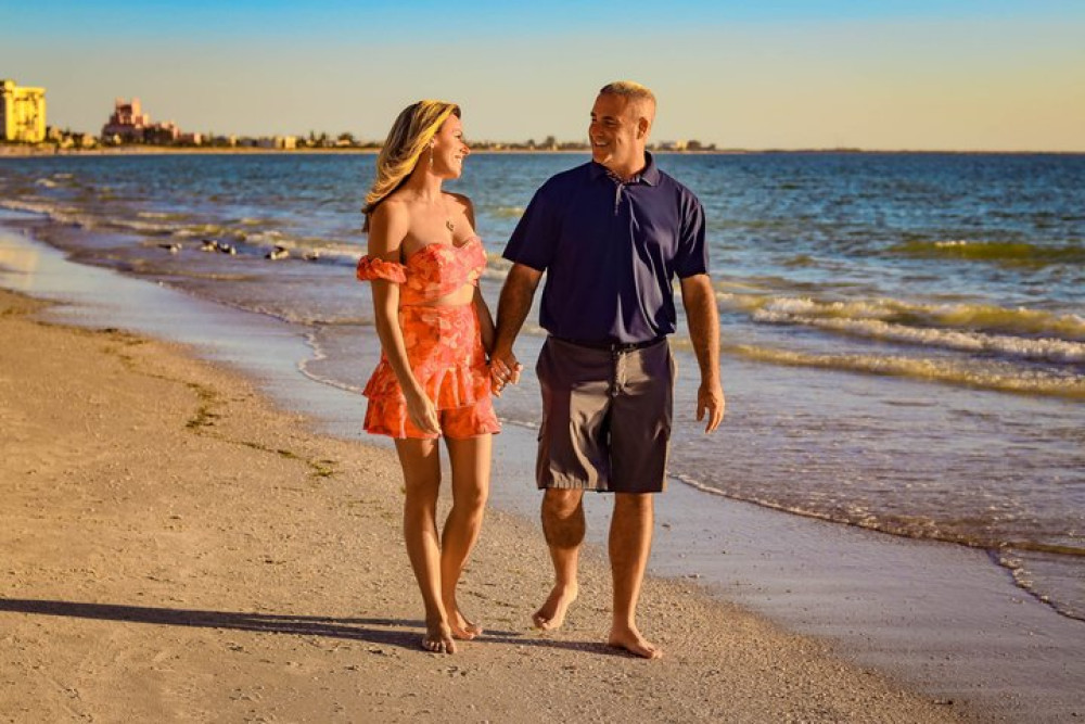 Sunset Family Beach Photo Session in Daytona