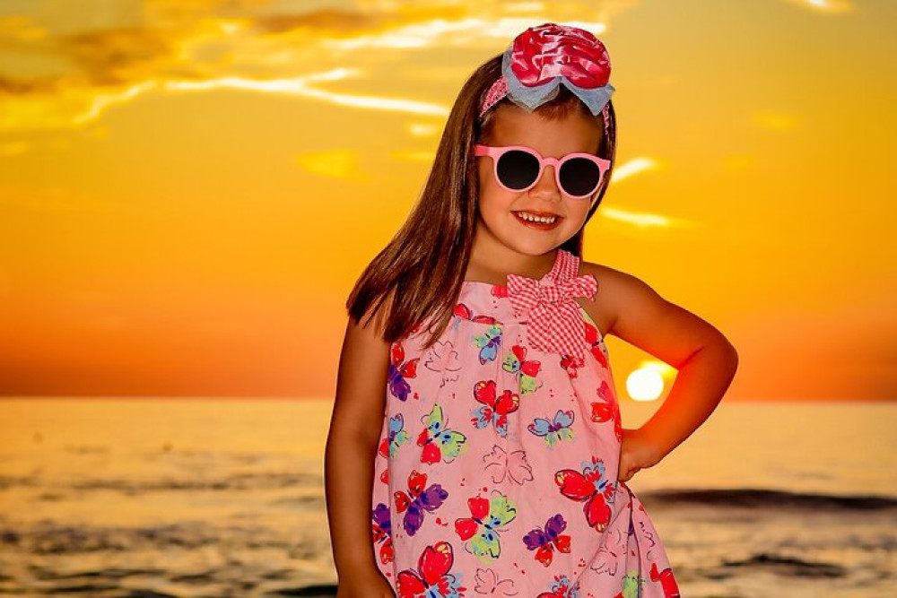 Sunset Family Beach Photo Session in Clearwater