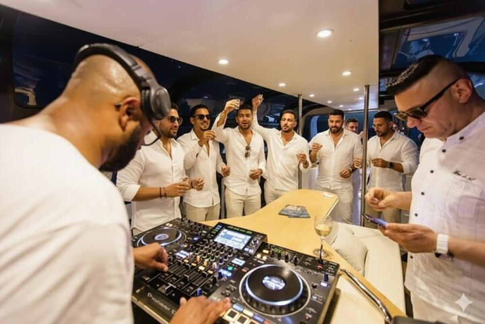 Lisbon Private Tour for Sunset Bachelor Parties on a Premium Boat
