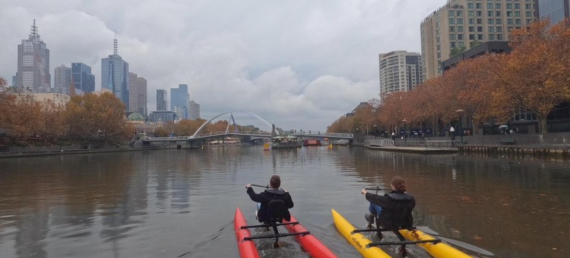 Guided Melbourne Yarra River Extended Waterbike Tour