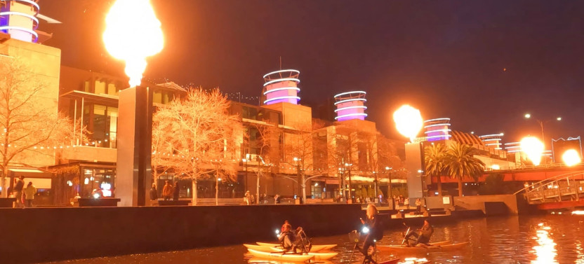 Melbourne Yarra River Twilight Waterbike Tour