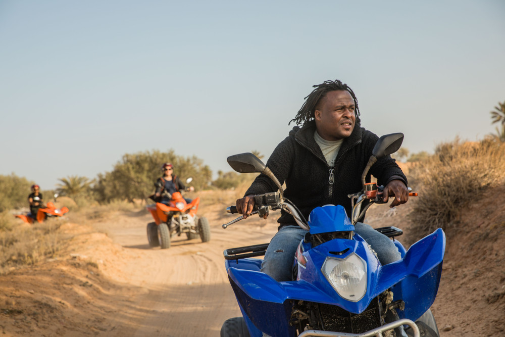3 Hour Djerba Quad Bike Adventure to Blue Lagoon with Hotel Transfer