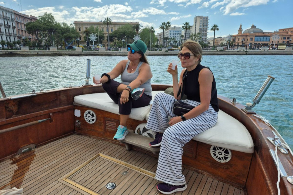 Shared Bari Gozzo Boat Tour with Swim & Aperitif