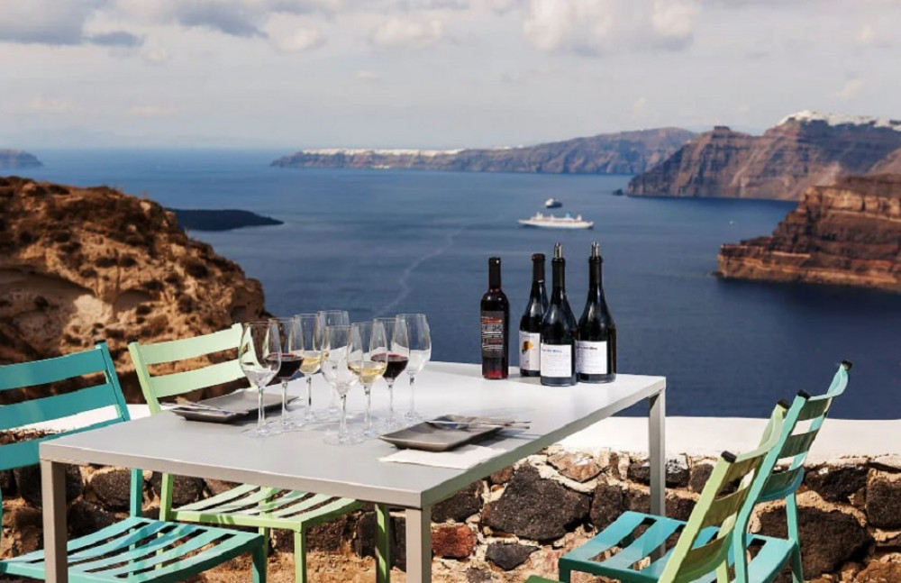 Santorini Wine Tasting & Dinner or Lunch